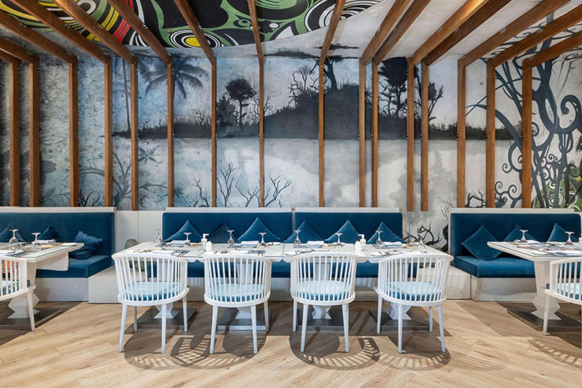Rixos Premium Alamein El Alamein Buitenkant foto Restaurant interior
