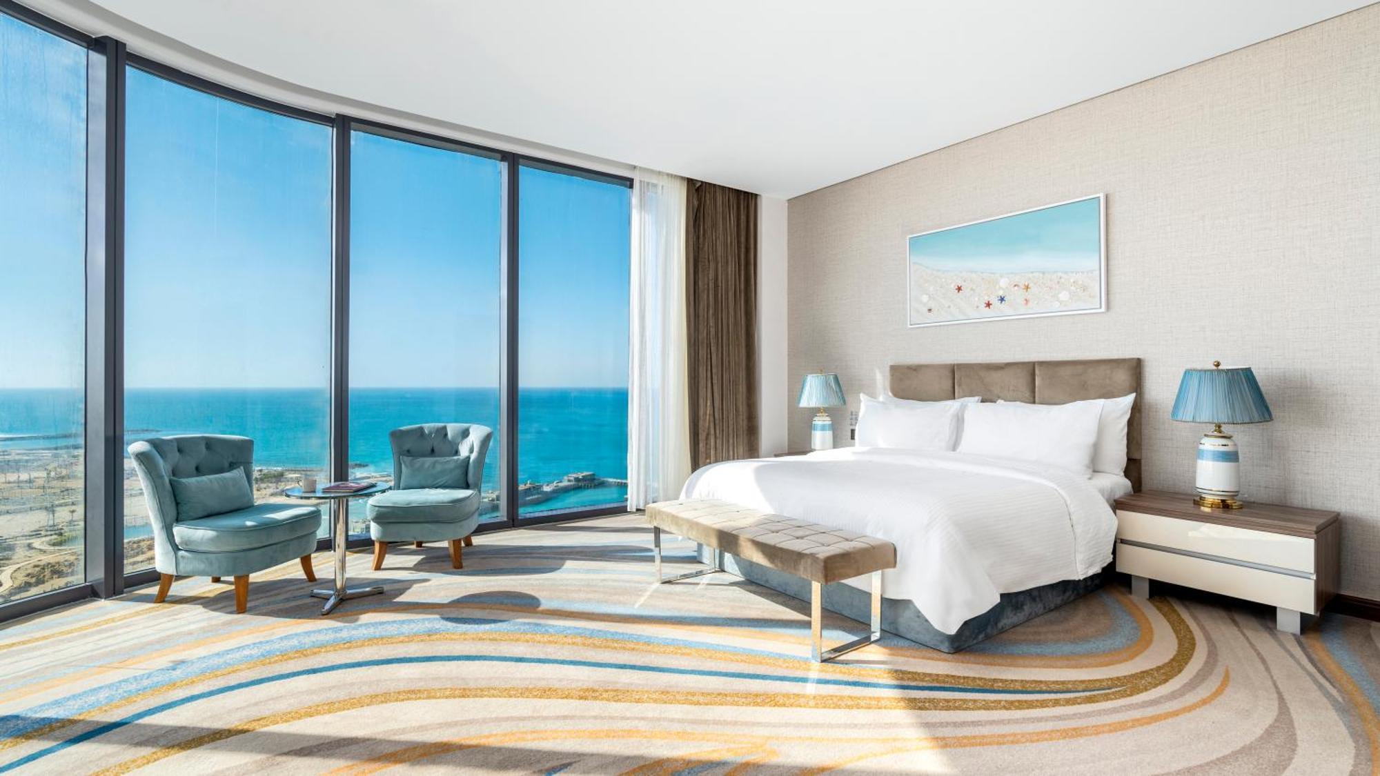 Rixos Premium Alamein El Alamein Buitenkant foto A bedroom at the hotel