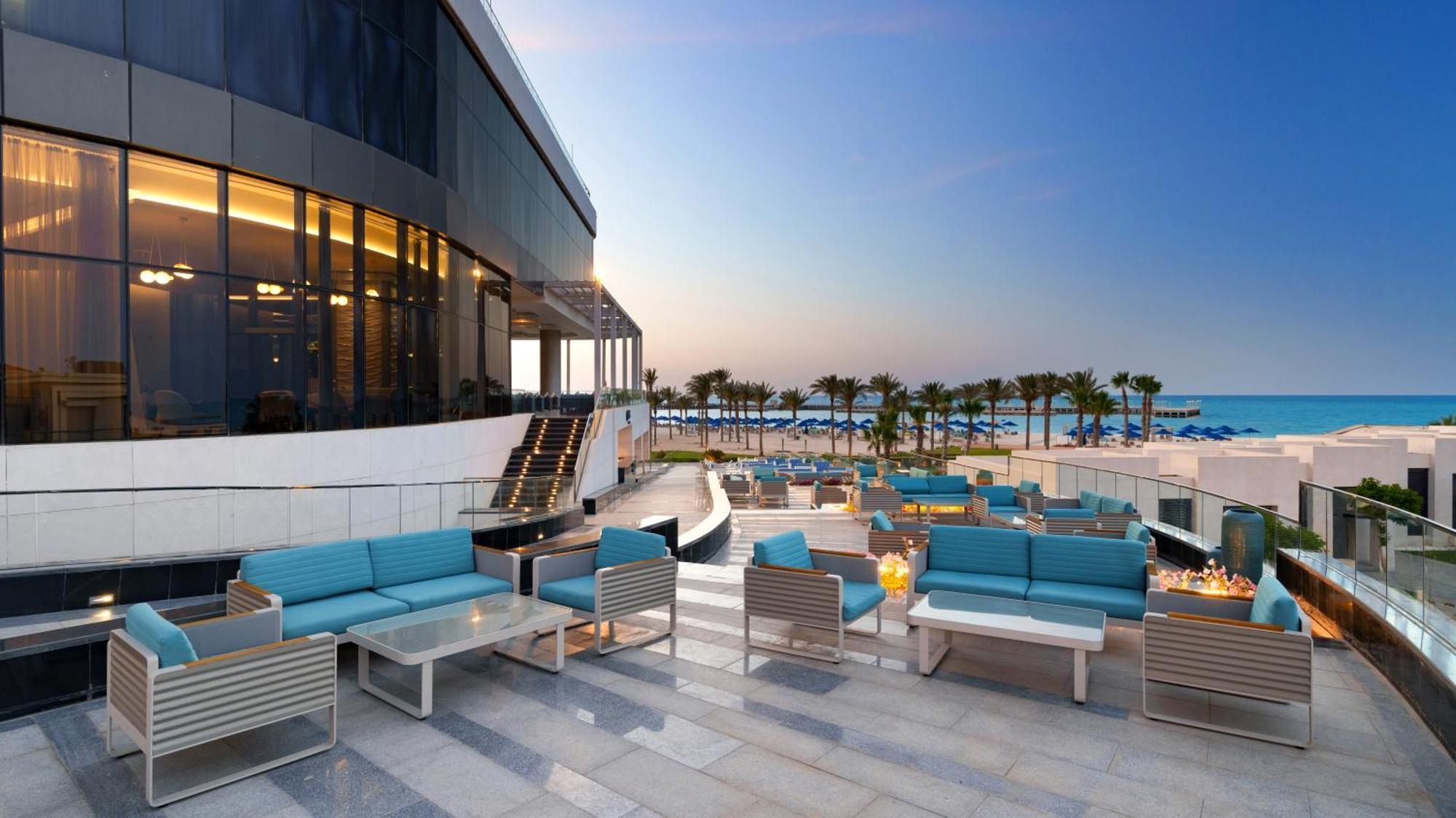 Rixos Premium Alamein El Alamein Buitenkant foto Beach at the hotel